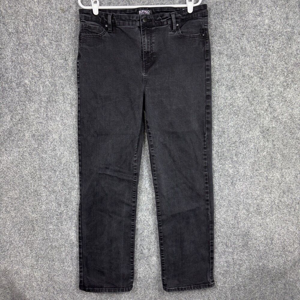 Buffalo David Bitton Jeans Womens Size 12 Black alyssa Straight leg